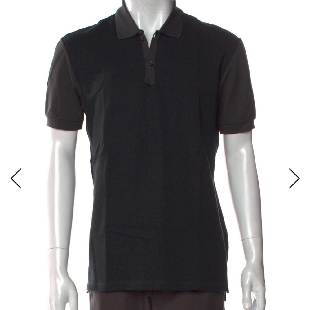 LANVIN Men’s Wool Short-Sleeve Polo Shirt – Black – Size S ✨
MSRP: ~$495